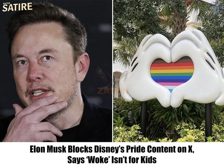 NEWS: Elon Musk Blocks Disney’s Pride Content on X, Says ‘Woke’ Isn’t